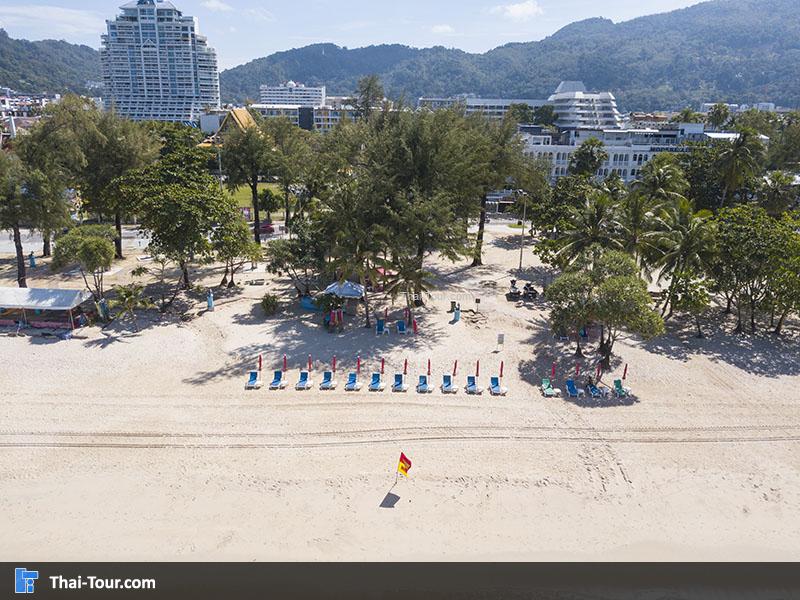 ภาพมุมสูง ชายหาดป่าตอง