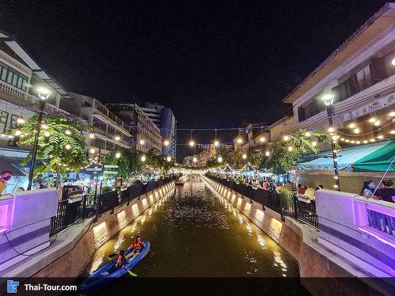 บรรยากาศยามค่ำคลองโอ่งอ่าง