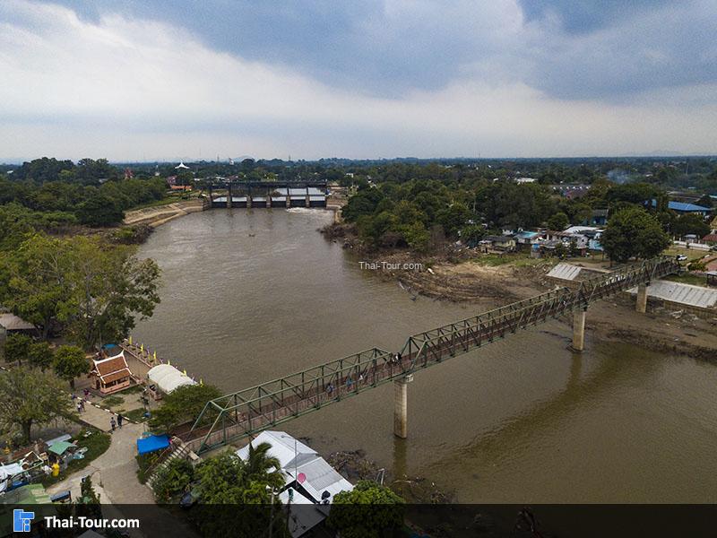 ภาพมุมสูง เขื่อนพระราม 6