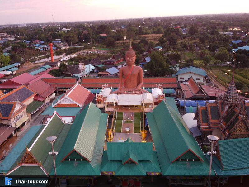 ภาพมุมสูง วัดกลางบางพระ