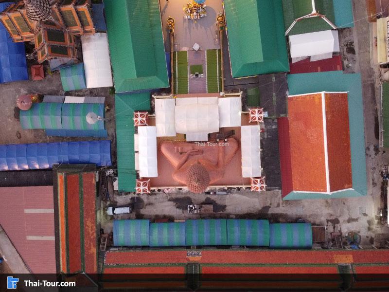 ภาพมุมสูง วัดกลางบางพระ