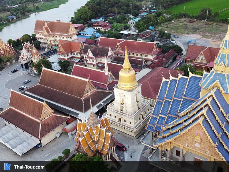 ภาพมุมสูง วัดบางพระ (หลวงพ่อเปิ่น)
