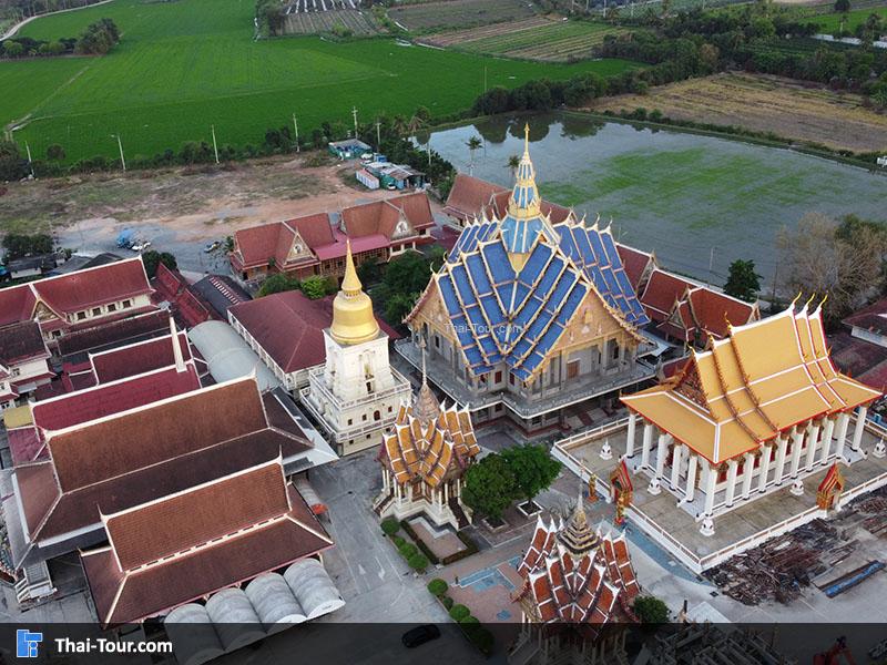 ภาพมุมสูง วัดบางพระ (หลวงพ่อเปิ่น)