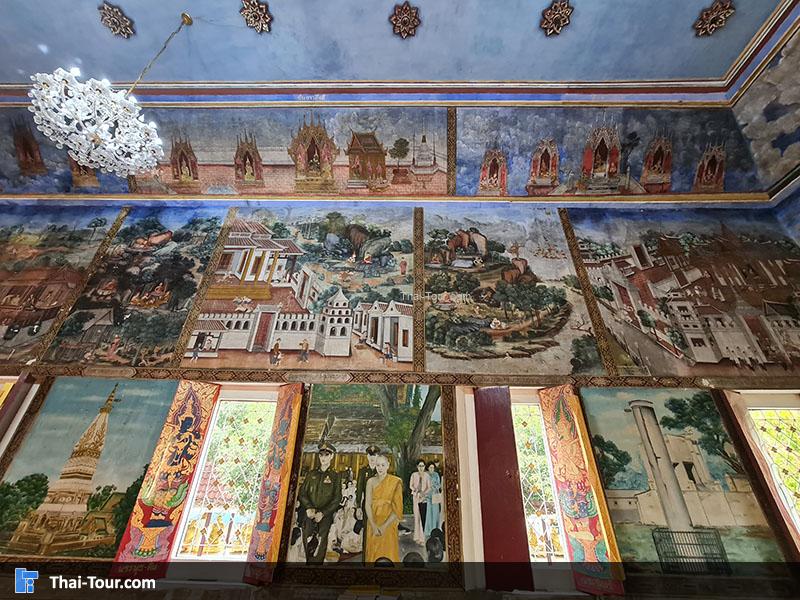 ภาพจิตกรรมฝาผนังภายในพระอุโบสถ