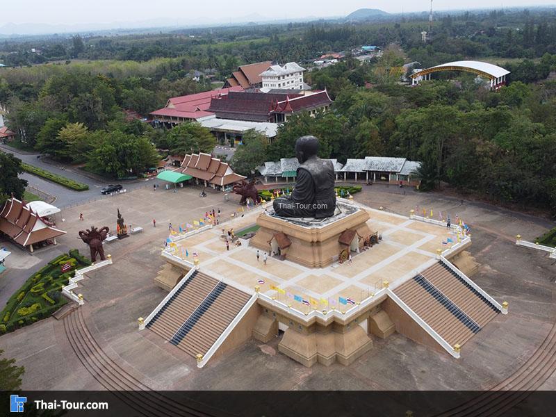 ภาพมุมสูง วัดห้วยมงคล