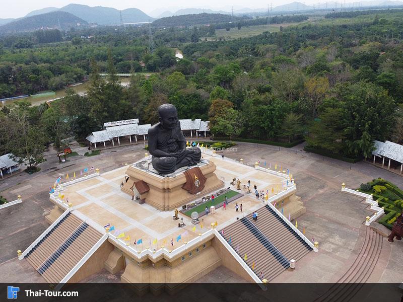 ภาพมุมสูง วัดห้วยมงคล