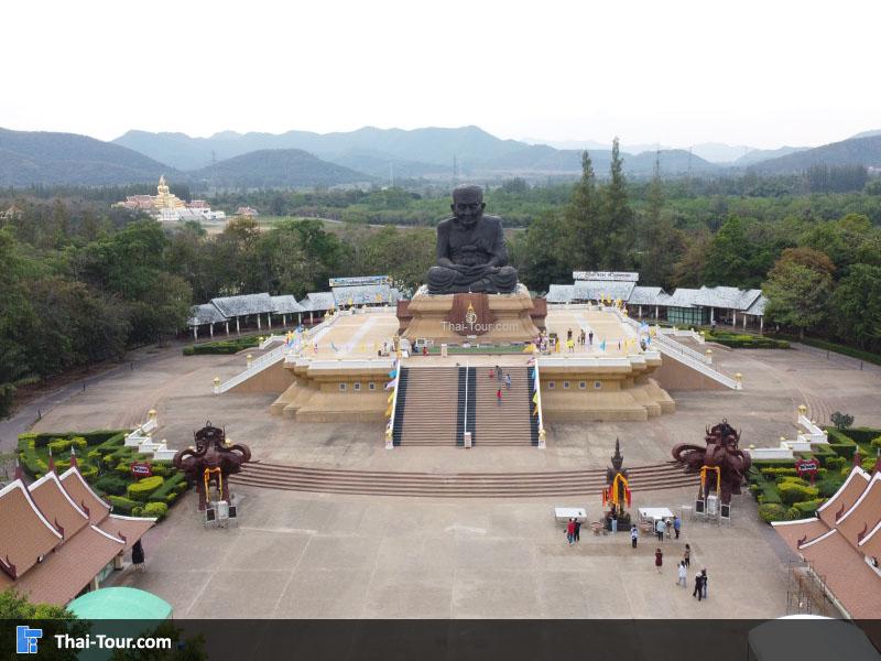 ภาพมุมสูง วัดห้วยมงคล