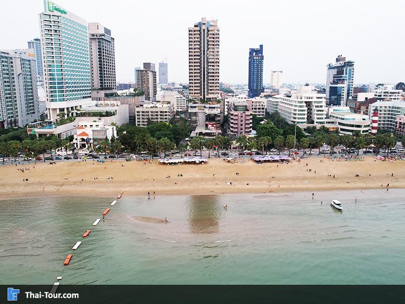 ภาพมุมสูงหาดพัทยาเหนือ
