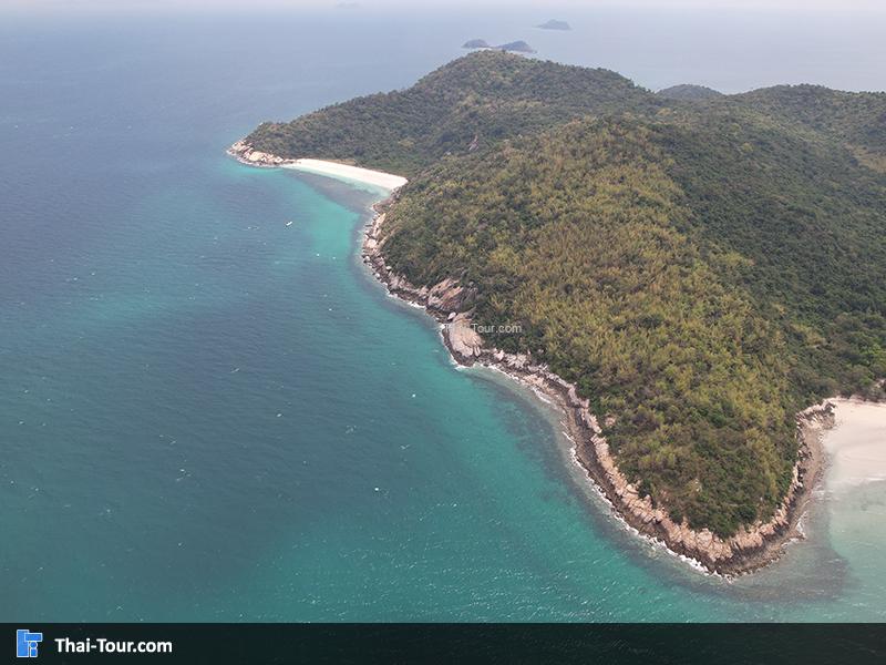 ภาพมุมสูง เกาะไผ่