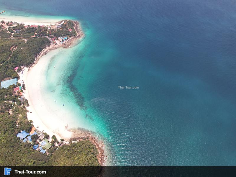 ภาพมุมสูง หาดเทียน เกาะล้าน