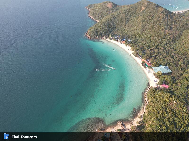 ภาพมุมสูง หาดเทียน เกาะล้าน