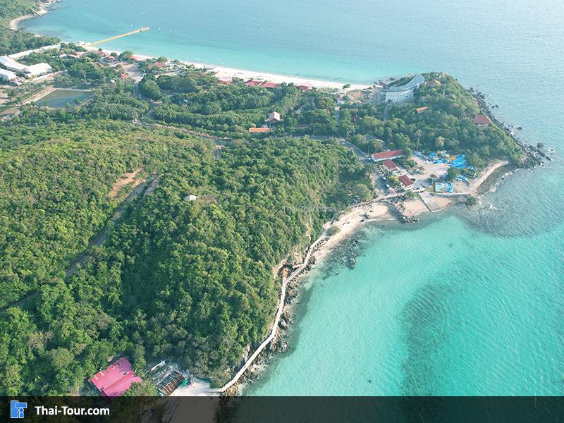 ภาพมุมสูง หาดเทียน เกาะล้าน