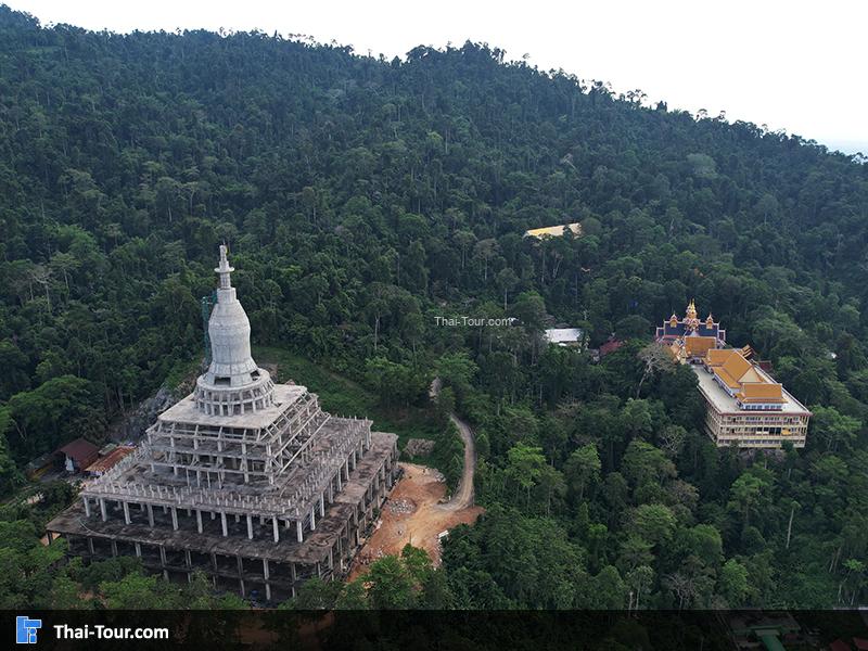 ภาพมุมสูง วัดเขาสุกิม