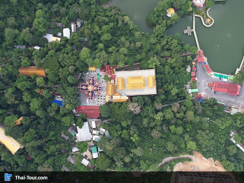 ภาพมุมสูง วัดเขาสุกิม