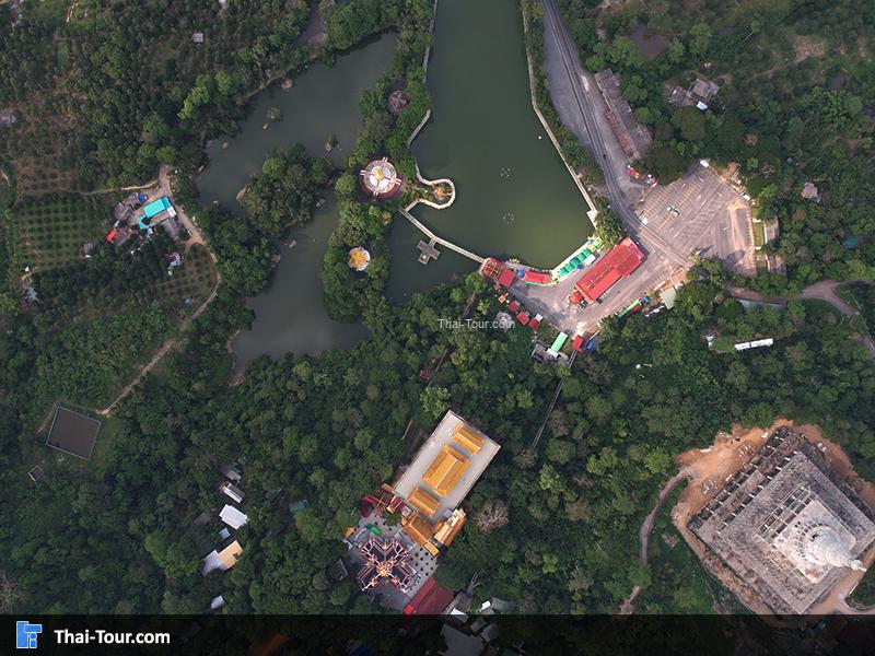 ภาพมุมสูง วัดเขาสุกิม