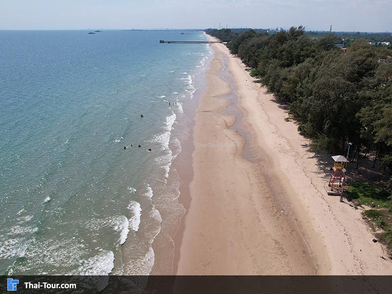 ภาพมุมสูง หาดแม่รำพึง