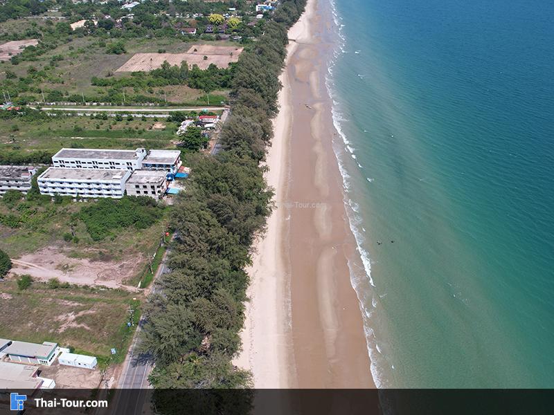 ภาพมุมสูง หาดแม่รำพึง