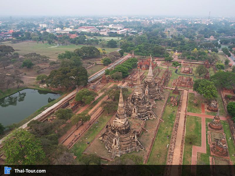 วิวมุมสูงด้านบนของ วัดพระศรีสรรเพชญ์