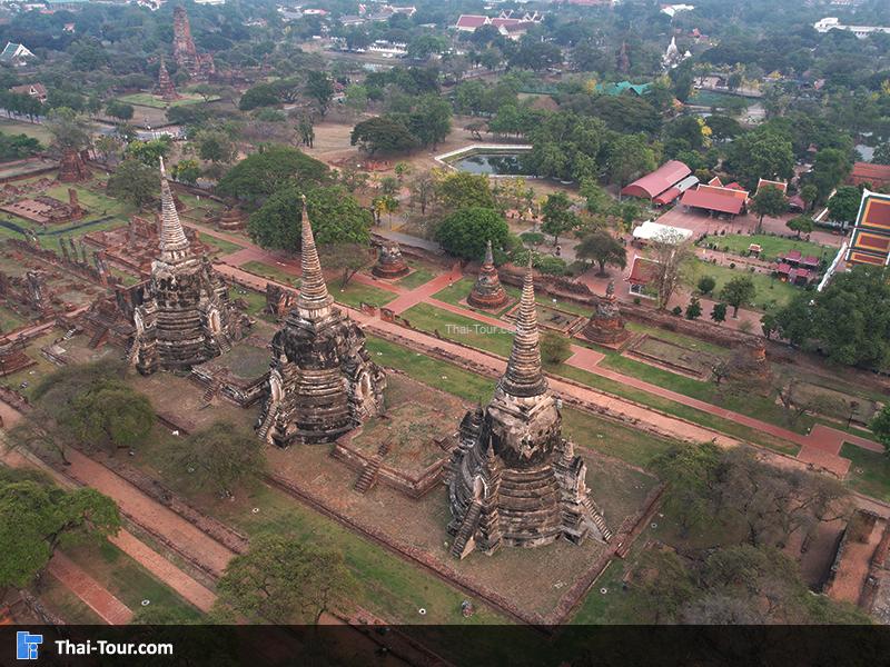 วิวมุมสูงด้านบนของ วัดพระศรีสรรเพชญ์