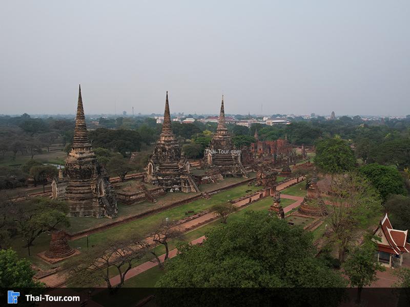 วิวมุมสูงด้านบนของ วัดพระศรีสรรเพชญ์