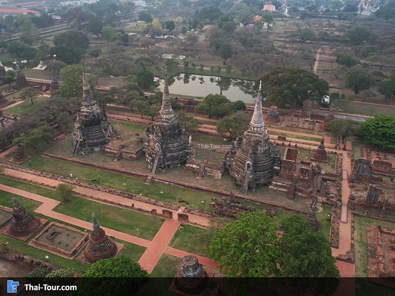วิวมุมสูงด้านบนของ วัดพระศรีสรรเพชญ์