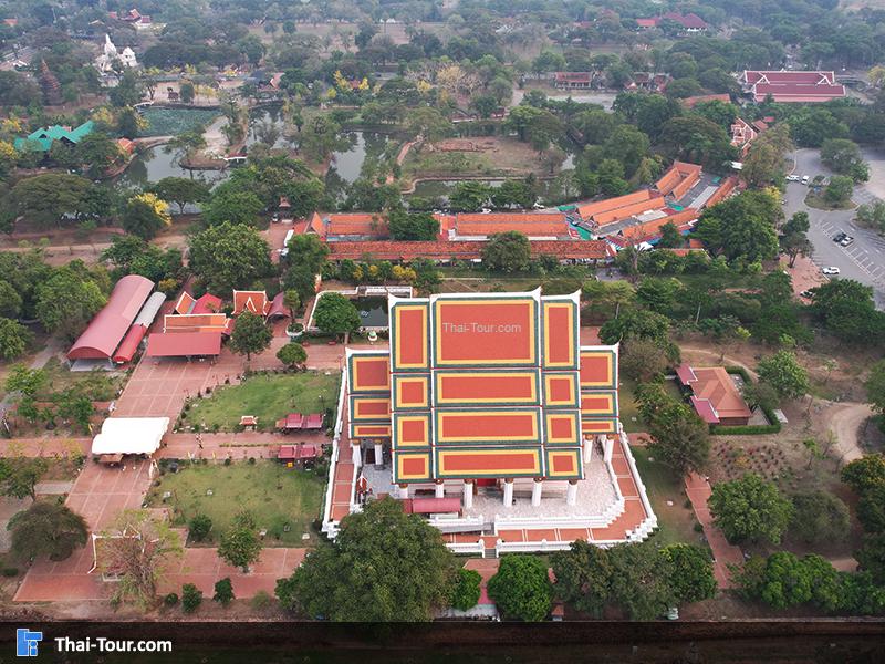 ภาพมุมสูง วิหารพระมงคลบพิตร