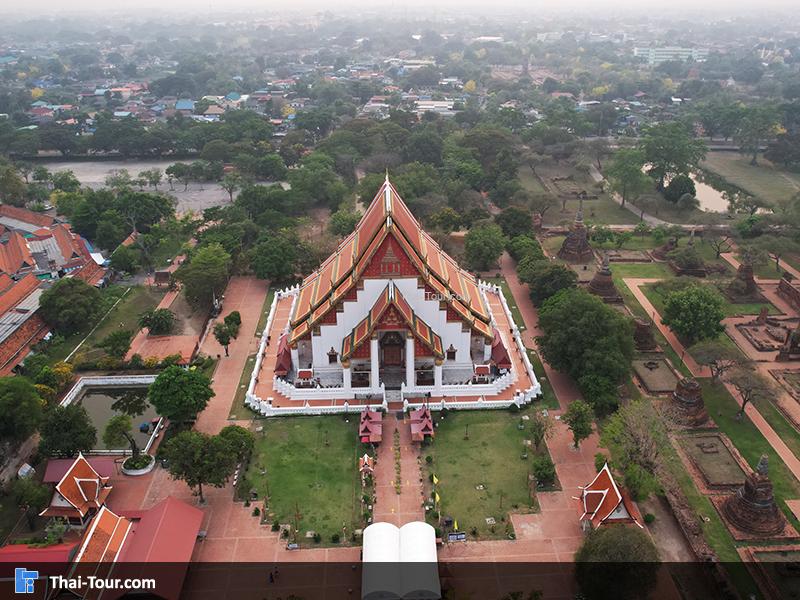 ภาพมุมสูง วิหารพระมงคลบพิตร