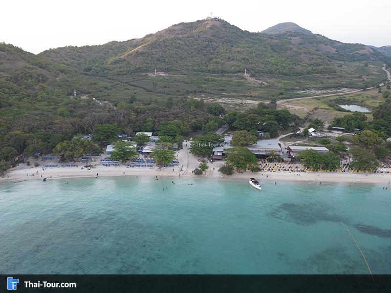 ภาพมุมสูงสวยๆ หาดนวล เกาะล้าน จ.ชลบุรี