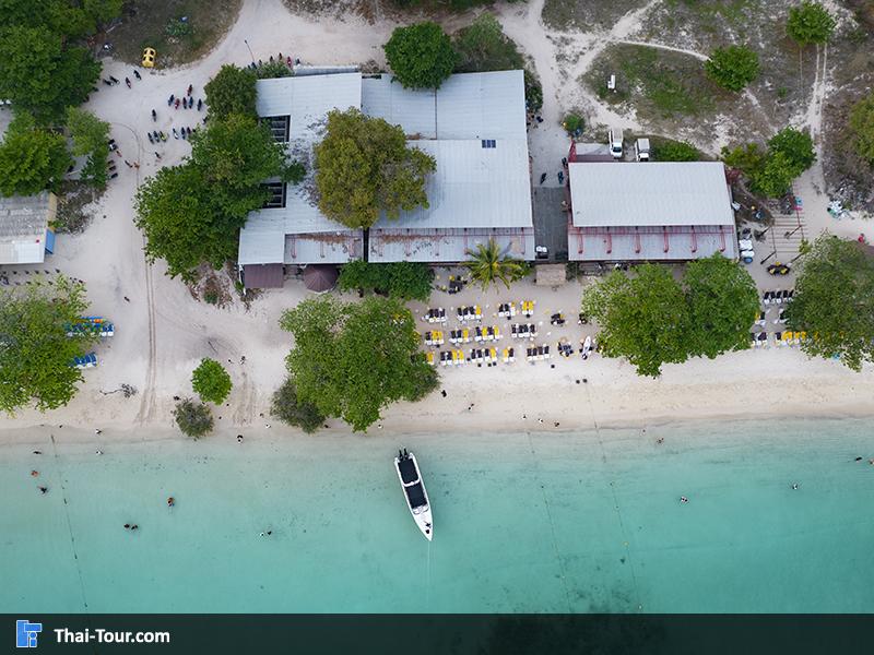 ภาพมุมสูงสวยๆ หาดนวล เกาะล้าน จ.ชลบุรี