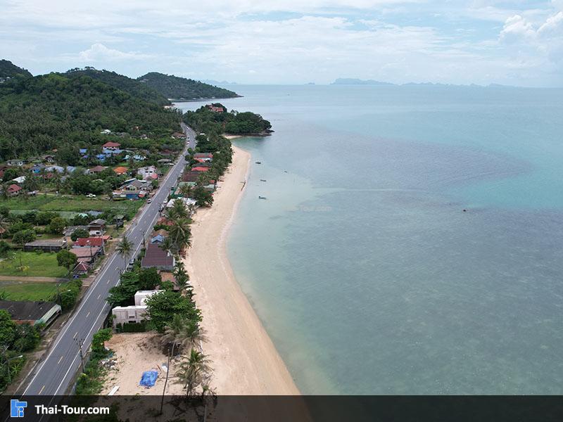 ภาพมุมสูง หาดบางปอ