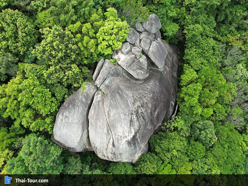 รุูปภาพมุมสูง จุดชมวิวหาดริ้น
