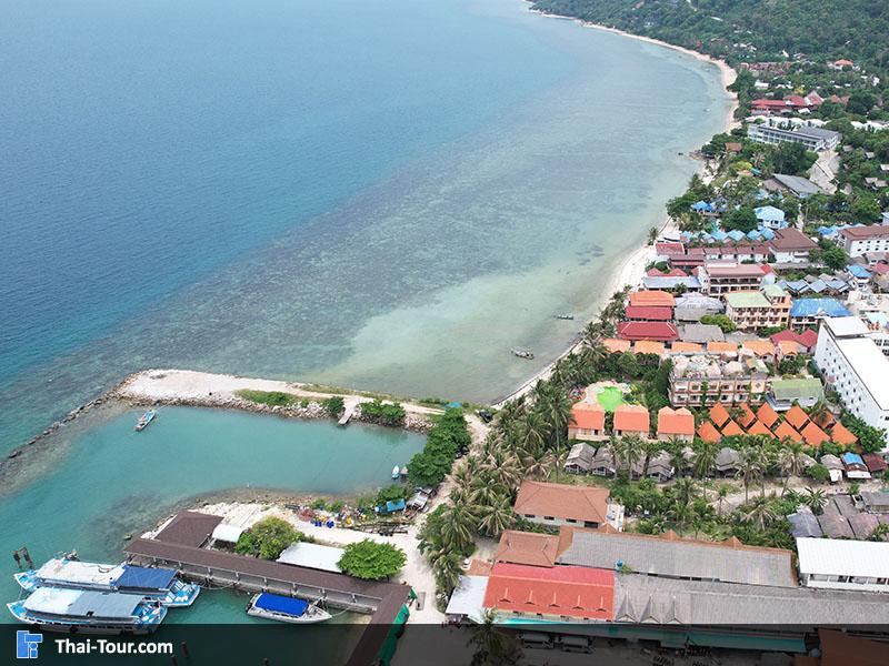 ภาพมุมสูงของ ท่าเรือหาดริ้น