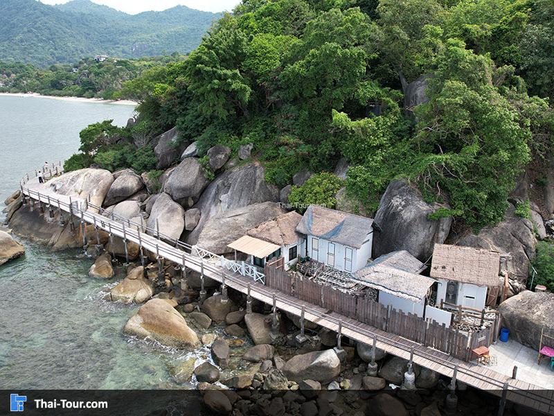 ภาพมุมสูง ปลายแหลม ใต้สุดเกาะพะงัน