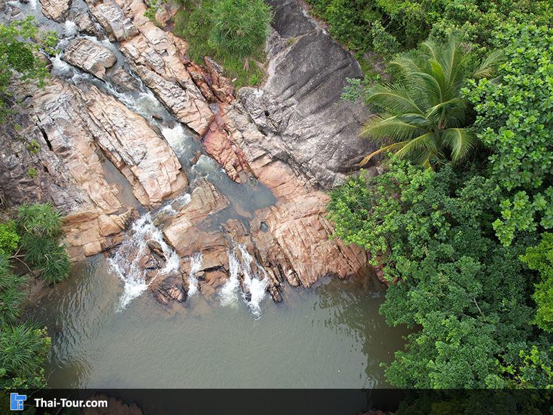 ภาพมุมสูง น้ำตกธารเสด็จ