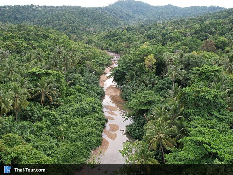 ภาพมุมสูง น้ำตกธารเสด็จ