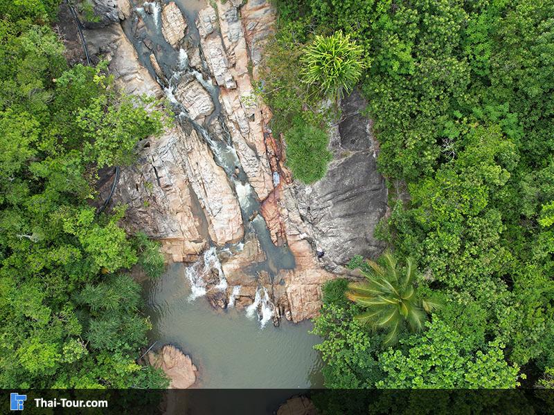 ภาพมุมสูง น้ำตกธารเสด็จ