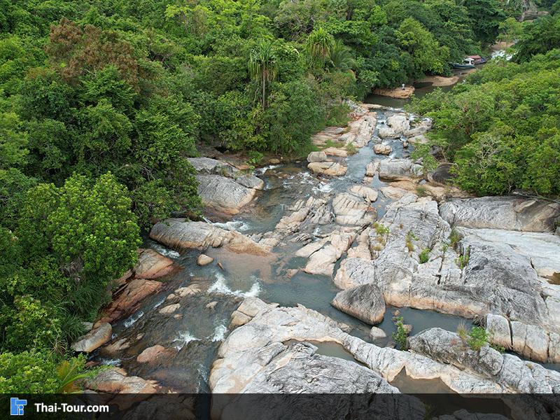 ภาพมุมสูง น้ำตกธารเสด็จ