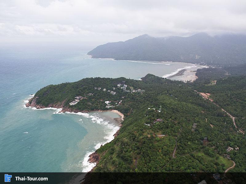 ภาพมุมสูงหาดทองหลาง 