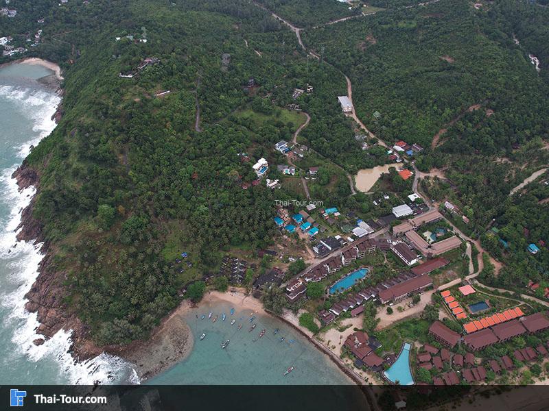 ภาพมุมสูงหาดทองหลาง 
