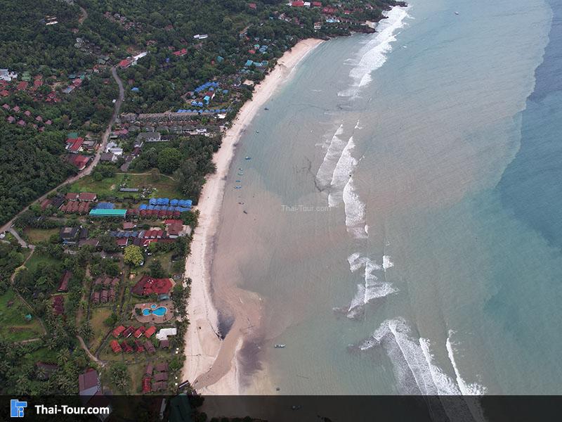 ภาพมุมสูง หาดยาว เกาะพะงัน