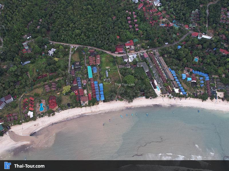 ภาพมุมสูง หาดยาว เกาะพะงัน