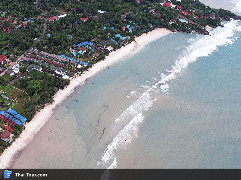 ภาพมุมสูง หาดยาว เกาะพะงัน