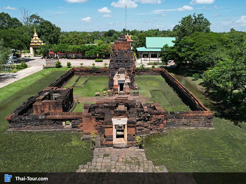 ภาพมุมสูง ปรางค์กู่ หรือ ปราสาทหนองกู่