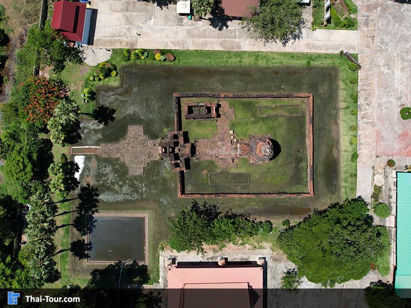 ภาพมุมสูง ปรางค์กู่ หรือ ปราสาทหนองกู่