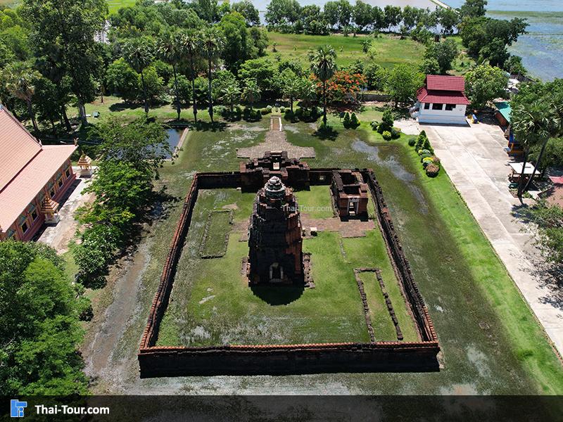 ภาพมุมสูง ปรางค์กู่ หรือ ปราสาทหนองกู่