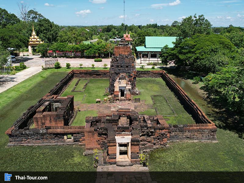 ภาพมุมสูง ปรางค์กู่ หรือ ปราสาทหนองกู่