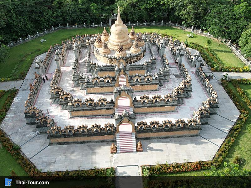 ภาพมุมสูง เจดีย์ทราย