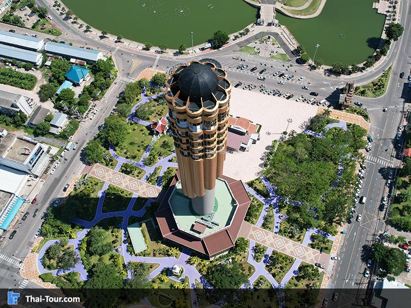 ภาพมุมสูง หอโหวต ร้อยเอ็ด