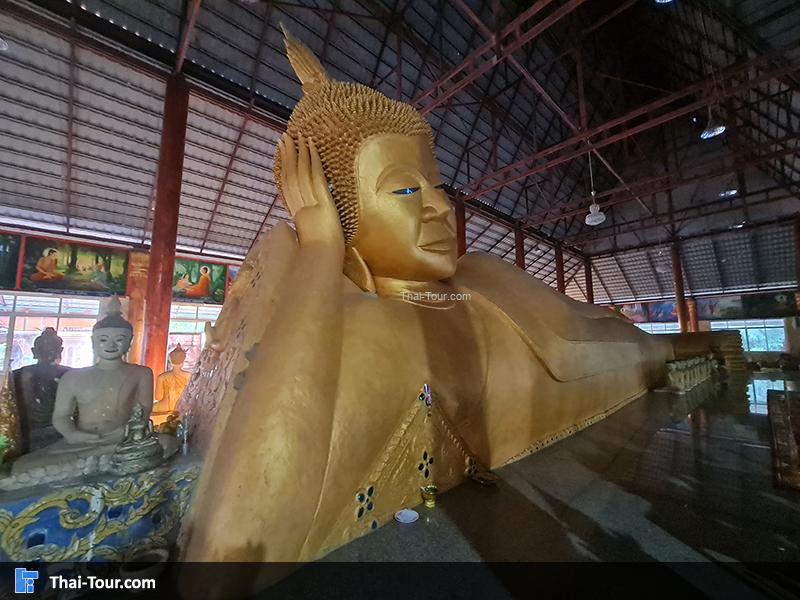 พระนอนขนาดใหญ่ปางทรงพระสุบินที่ประดิษฐาน