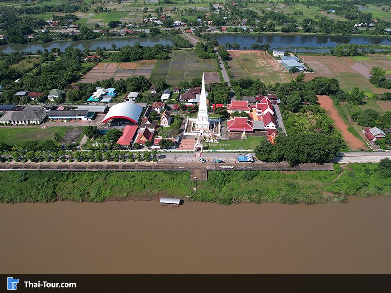 ภาพมุมสูงพระธาตุท่าอุเทน